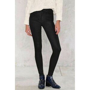 Zee Gee Why Swizzle Sticks High-Waisted Super Skinny Jeans Black Nasty Gal